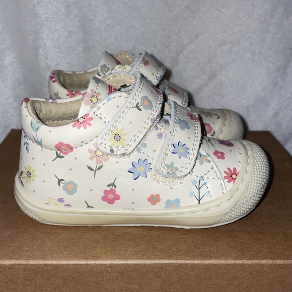 NWT NATURINO COCOON VL Leather first step shoes with flowers in White - Picture 10 of 15